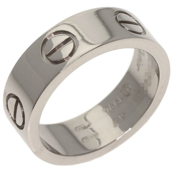 CARTIER 18k White Gold Love Ring #47 - Picture 2 of 9